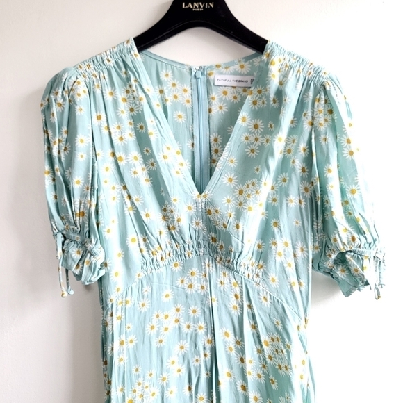 Faithfull The Brand Mejia Ari Zhoe Floral Print Midi Dress New Size 2 US/XS - Picture 12 of 16